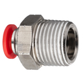 Usa Industrials Push to Connect Fitting- PBT-Male Straight-1/2" Tube OD x 3/8" MBSPT ZUSA-PTC-PBT-46